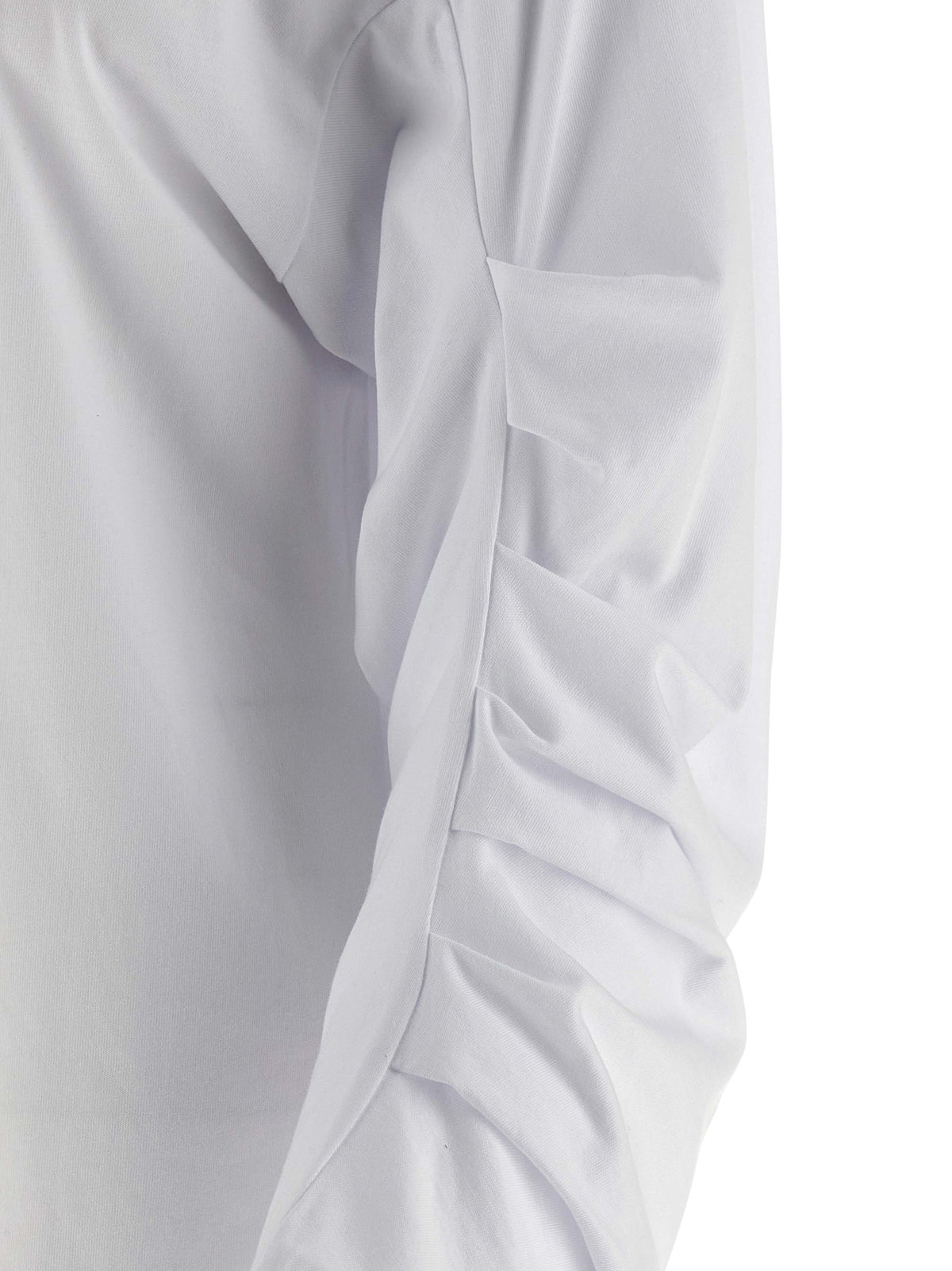T-shirt à manches longues en coton blanc Dries Van Noten