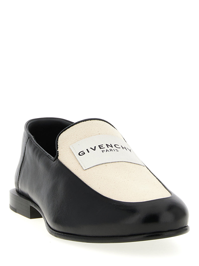 Givenchy Black Lamb Leather Slip-On Loafers for Women