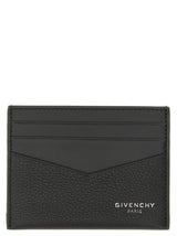 Porte-cartes Givenchy en cuir de veau noir