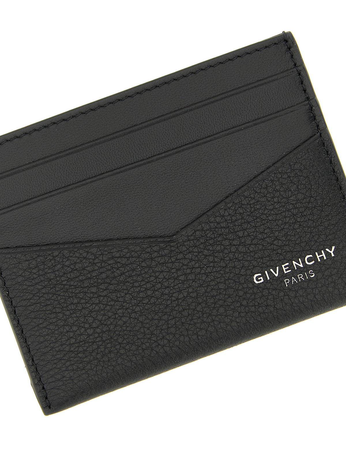 Porte-cartes Givenchy en cuir de veau noir