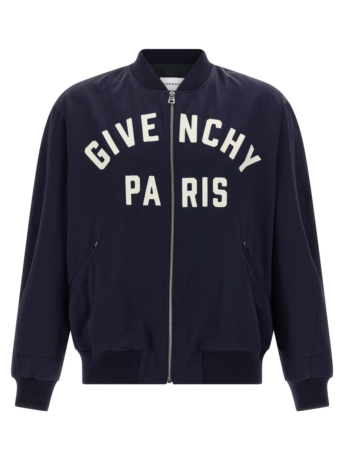 Givenchy Blue Cotton Bomber Jacket for Men