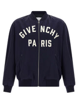 Givenchy Blue Cotton Bomber Jacket for Men