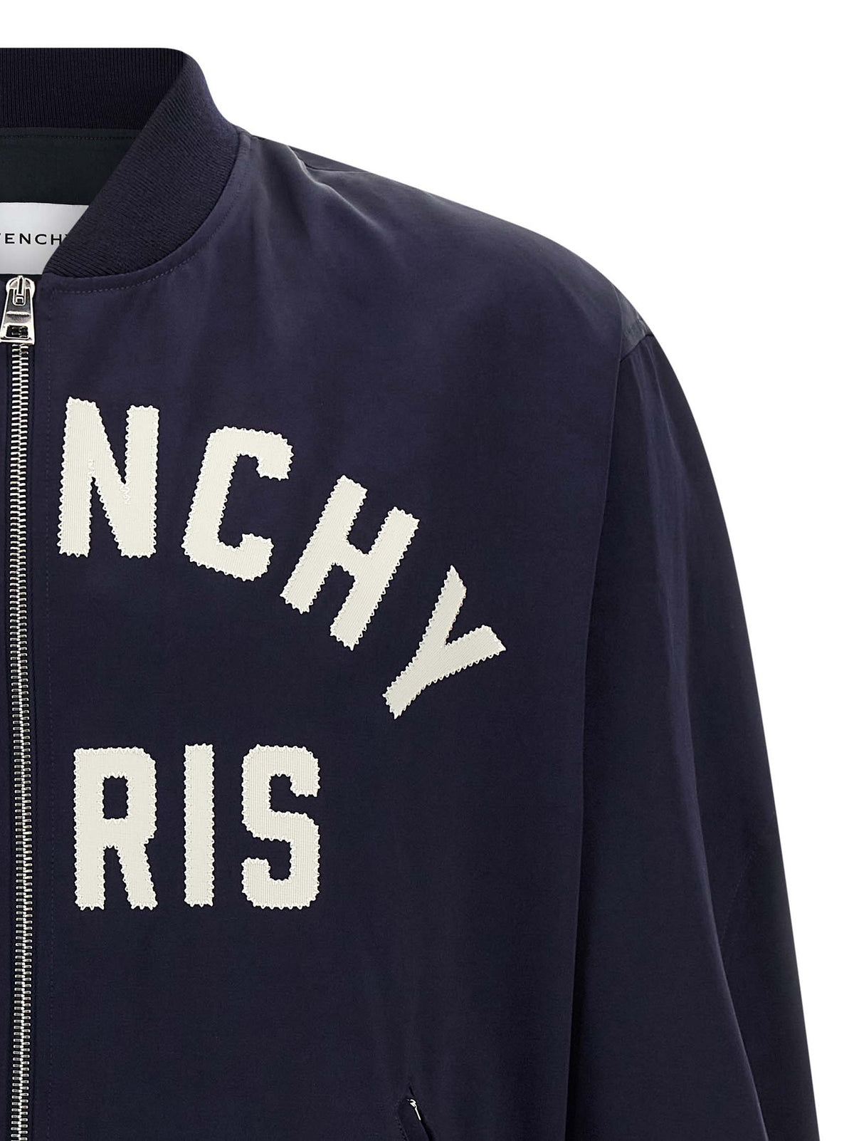 Givenchy Blue Cotton Bomber Jacket for Men