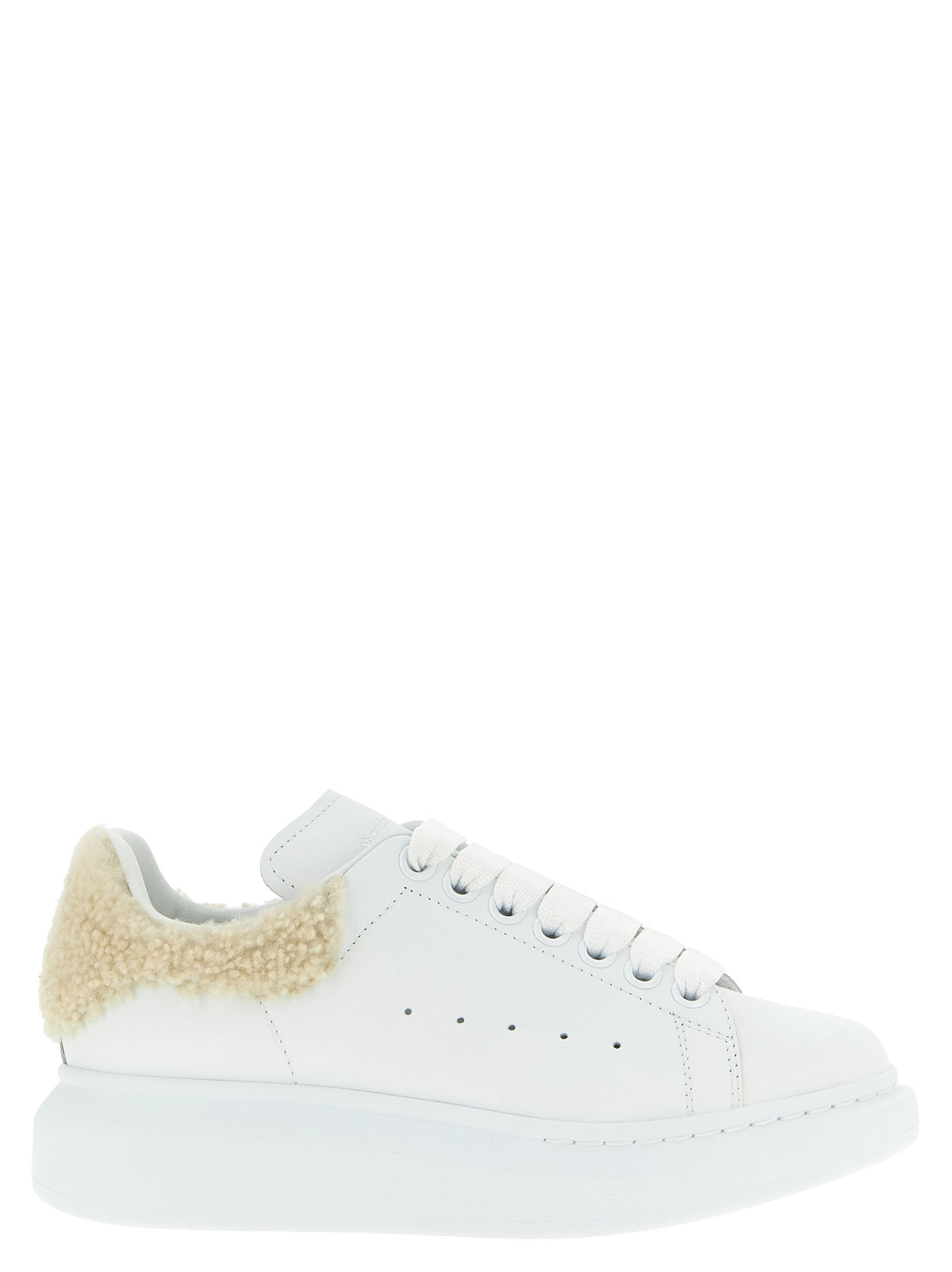 Alexander McQueen Beige Calfskin Chunky Sneakers for Women