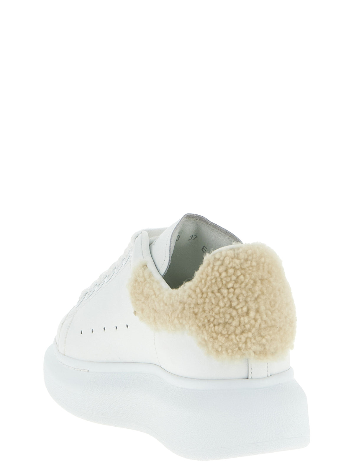 Alexander McQueen Beige Calfskin Chunky Sneakers for Women