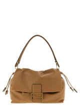 Fendi Mamma Baguette Beige Lamb Leather Shoulder Bag