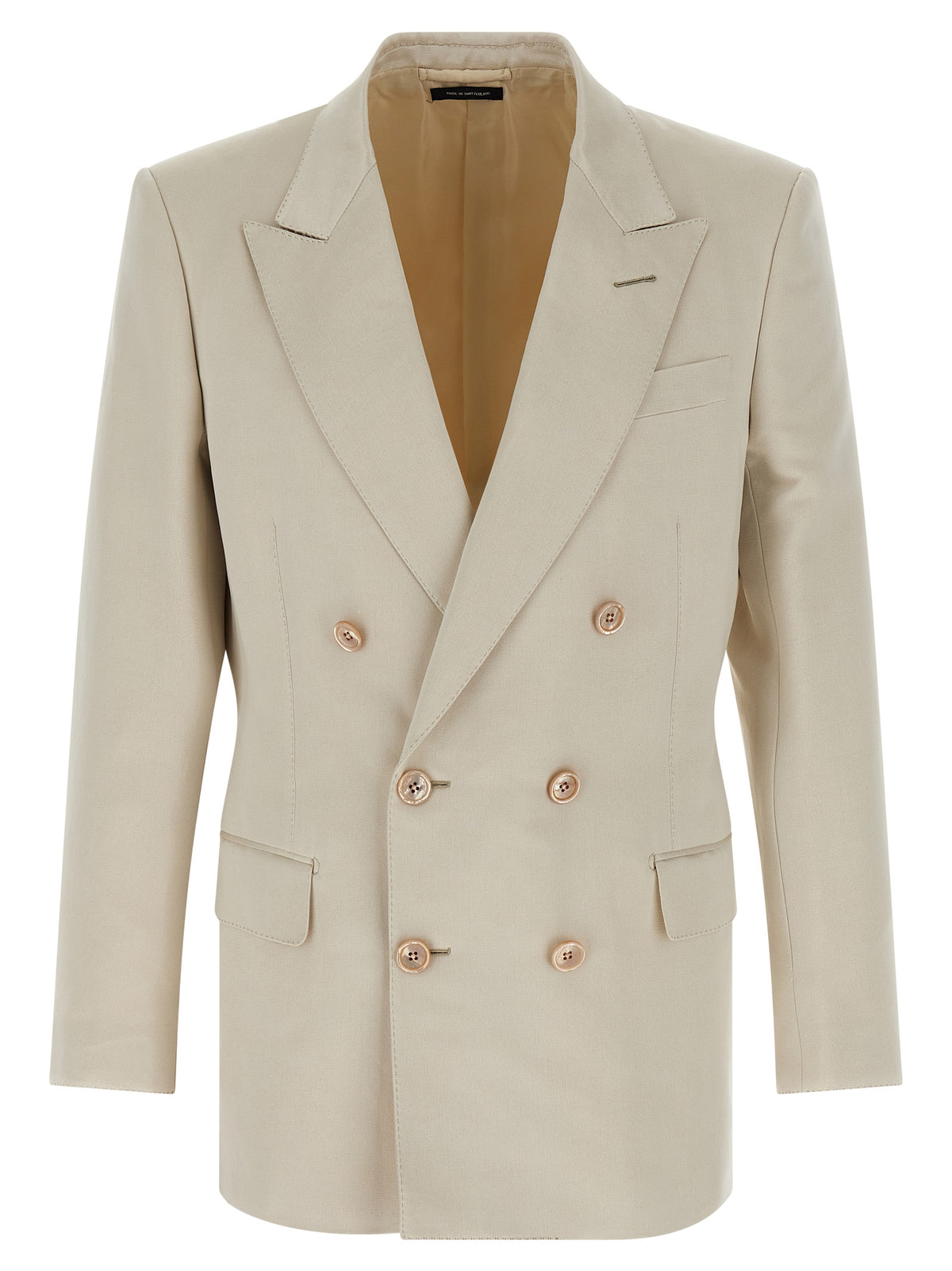 Tom Ford Beige Cotton Blazer - Sophisticated Elegance
