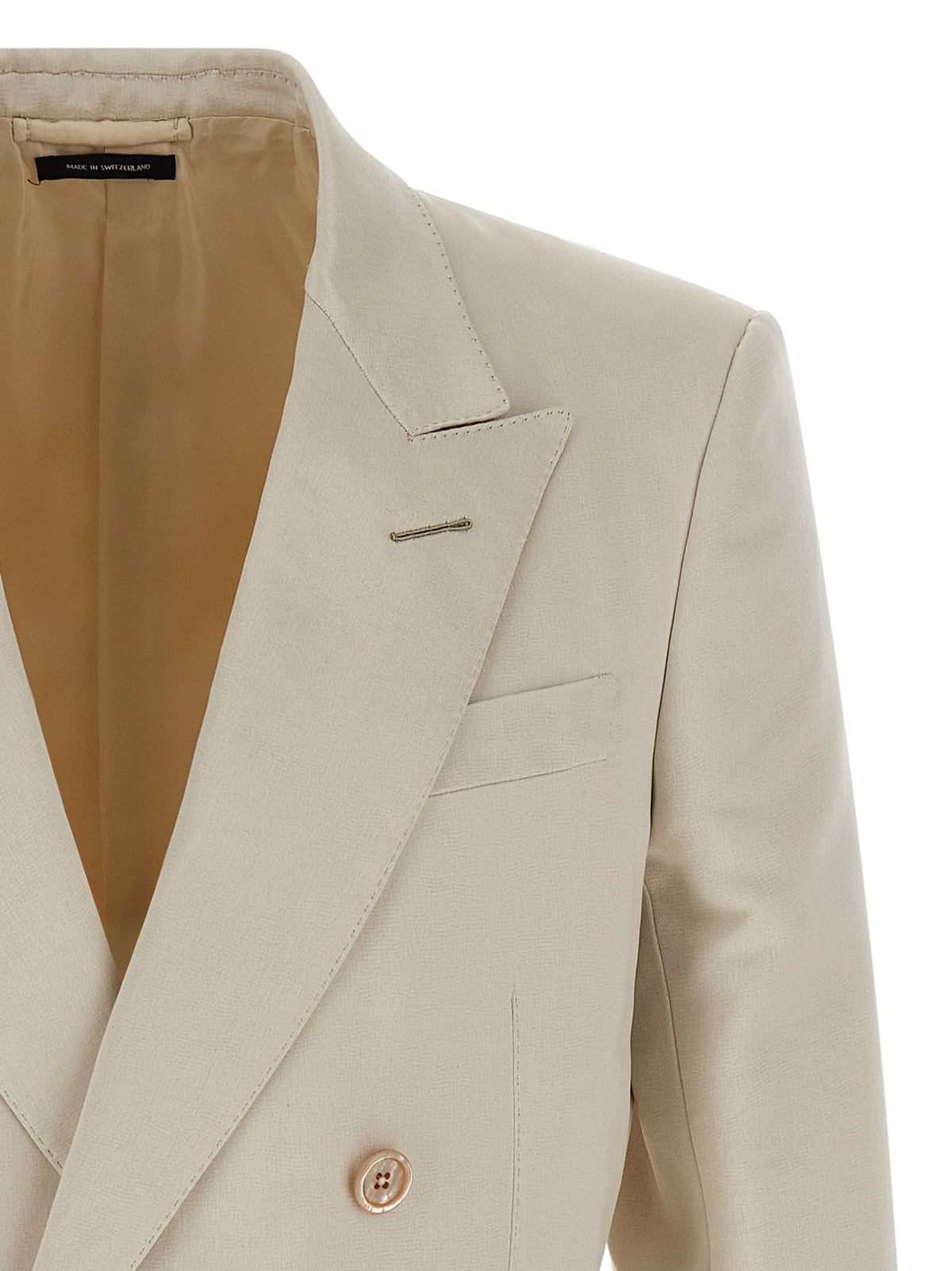 Tom Ford Beige Cotton Blazer - Sophisticated Elegance