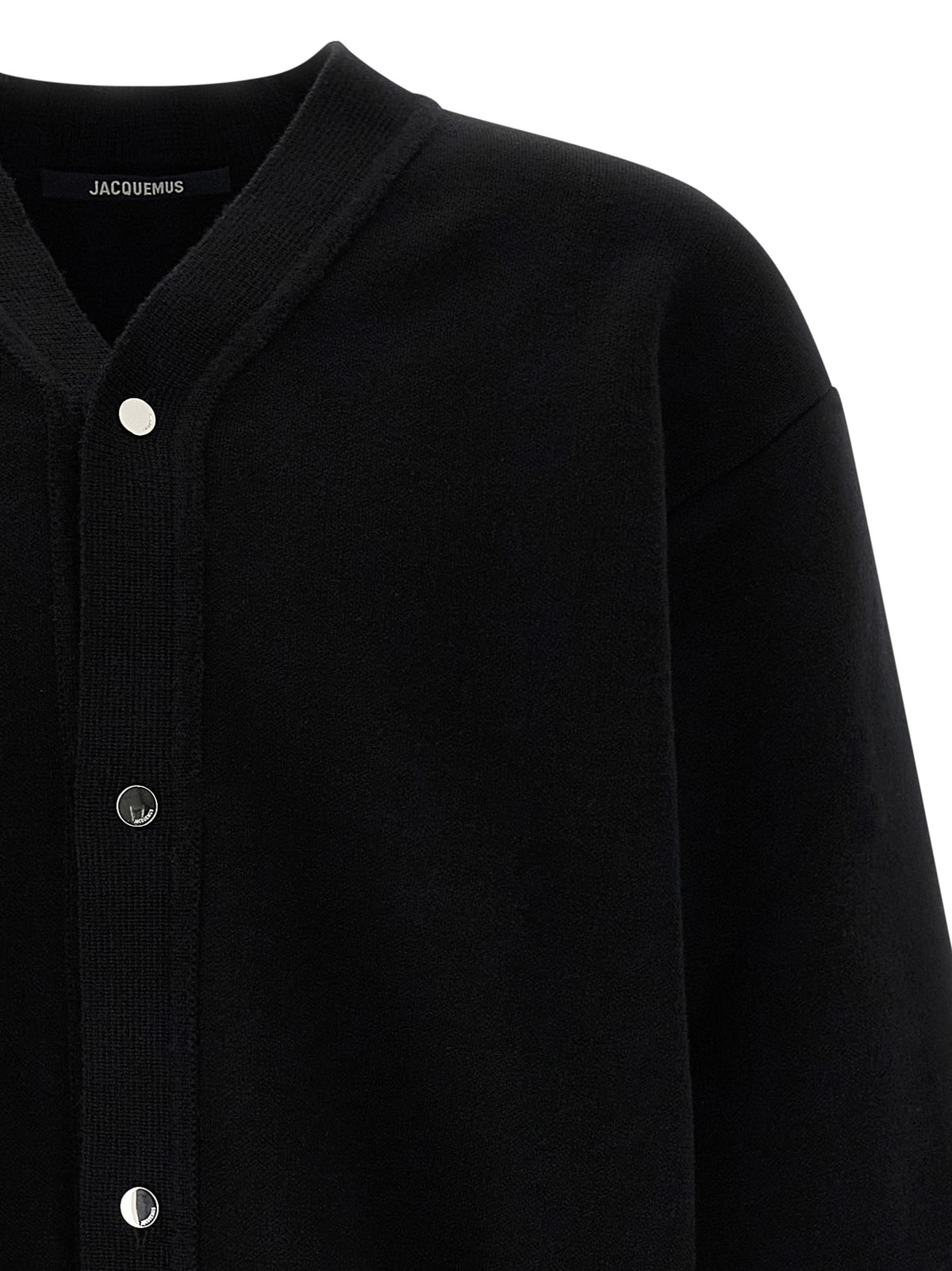 Jacquemus Cardigan en laine mérinos noir
