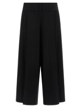 Issey Miyake Black Cotton Casual Pants