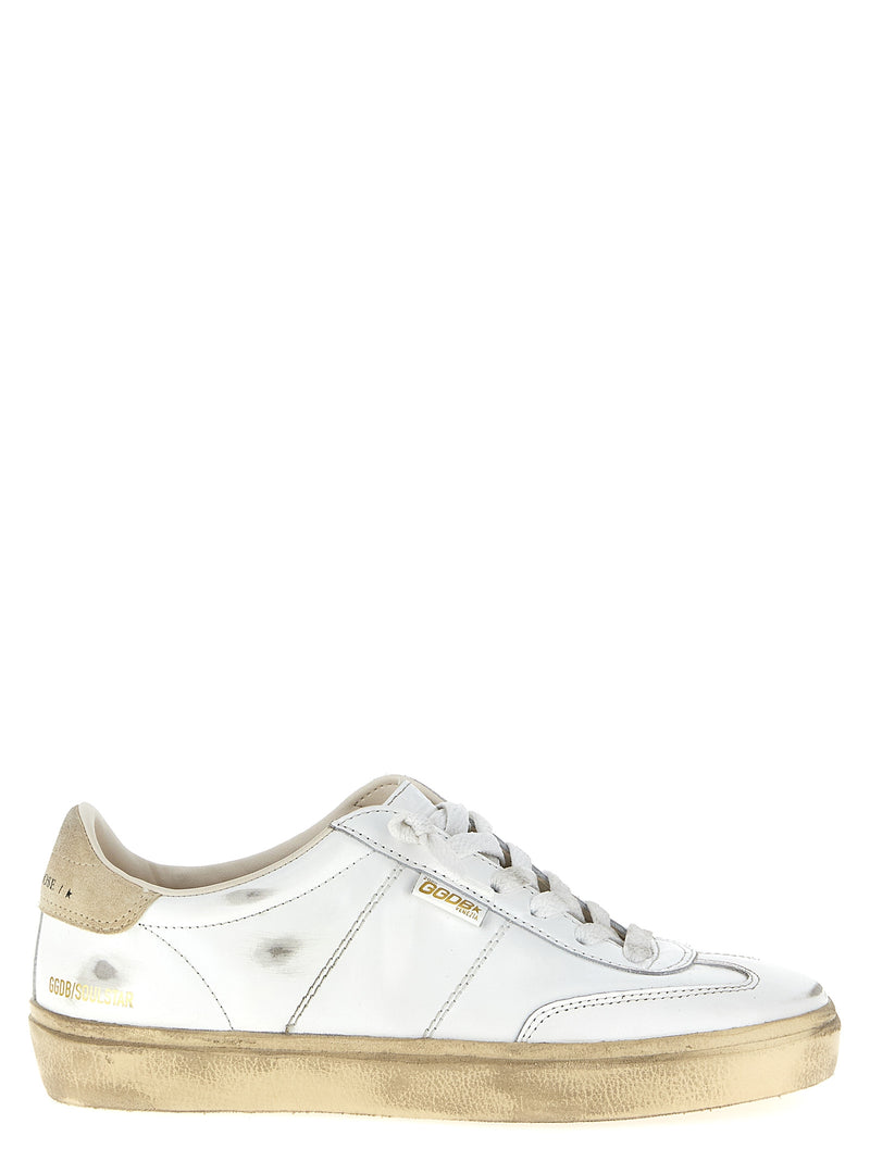 Baskets Golden Goose en cuir de vachette blanc