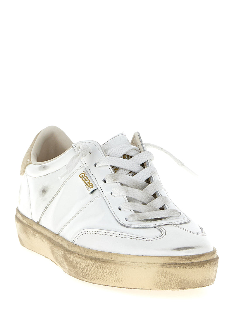Baskets Golden Goose en cuir de vachette blanc