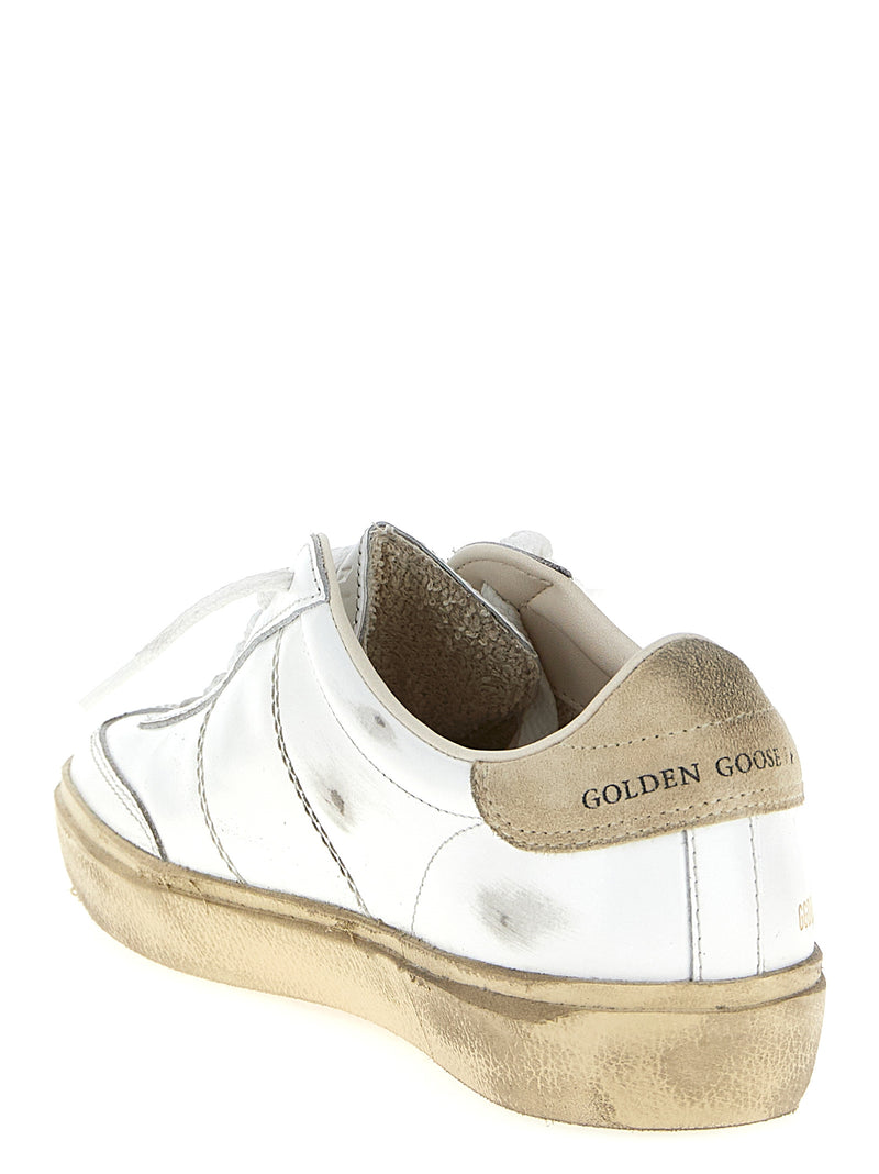 Baskets Golden Goose en cuir de vachette blanc