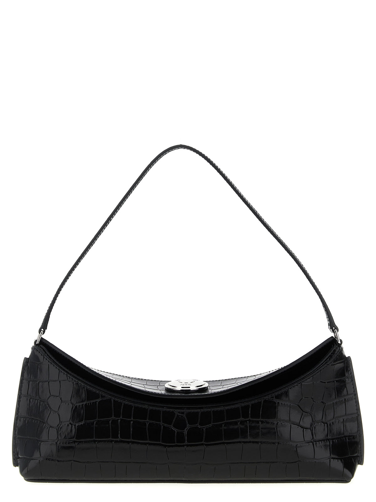 Sac à bandoulière Jacquemus en cuir de veau noir