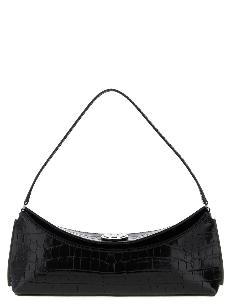 Sac à bandoulière Jacquemus en cuir de veau noir