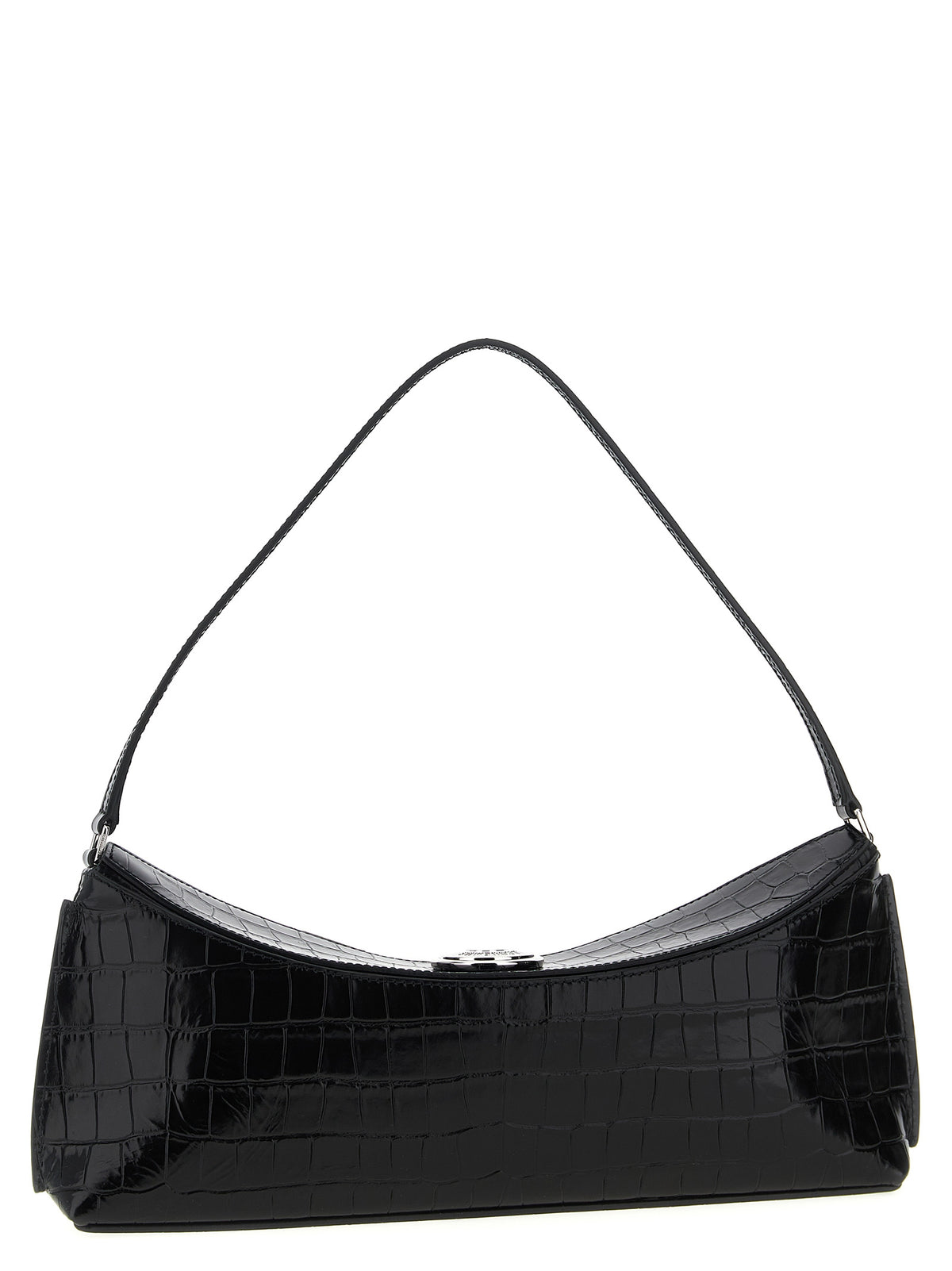 Sac à bandoulière Jacquemus en cuir de veau noir
