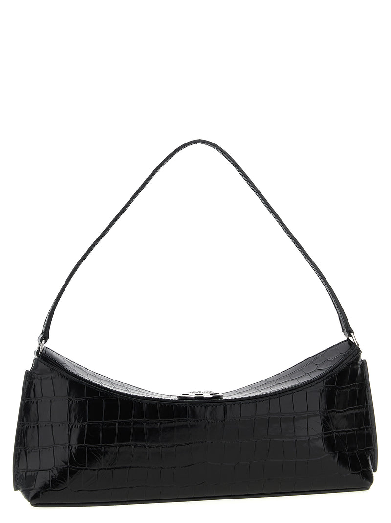 Sac à bandoulière Jacquemus en cuir de veau noir