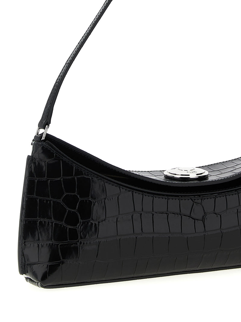 Sac à bandoulière Jacquemus en cuir de veau noir