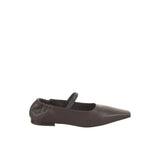 Brunello Cucinelli Brown Leather Ballet Flats for Women