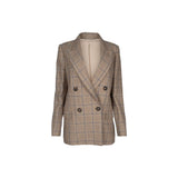 Blazer Brunello Cucinelli en lin marron