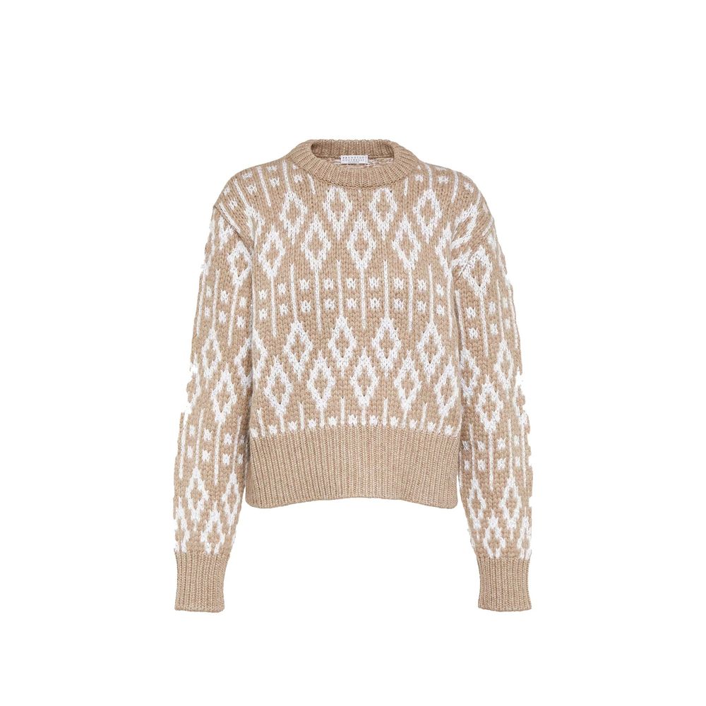Brunello Cucinelli Brown Cashmere Sweatshirt - Luxurious Comfort