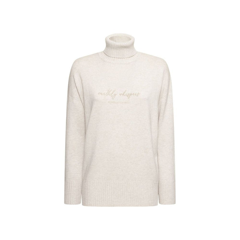Brunello Cucinelli Beige Cashmere Turtleneck for Women