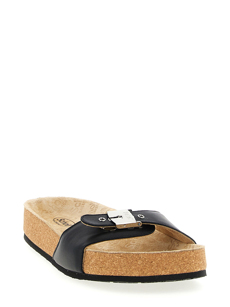 Mules Balenciaga en cuir de veau noir