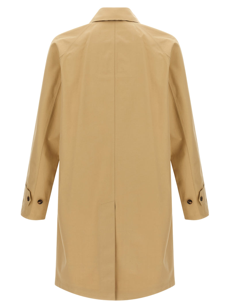 Burberry York Car Coat - Beige Cotton Trench Coat for Men