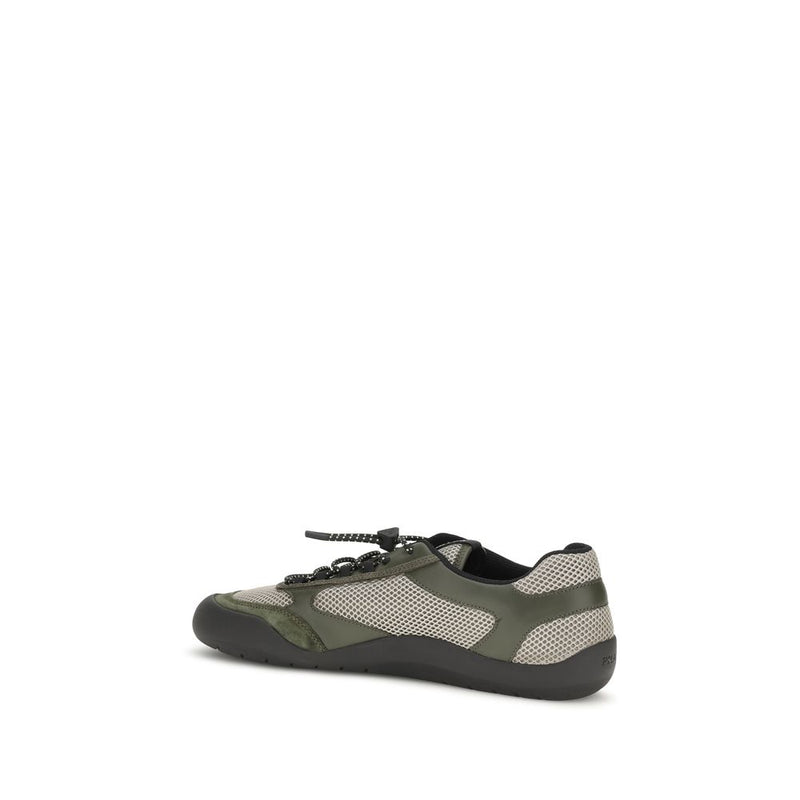 Prada Speedrock Bicolor Polyester Athletic Sneakers