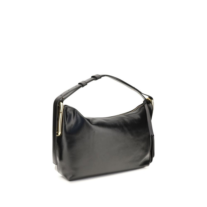 Marc Jacobs Black Calf Leather Bos Taurus Shoulder Bag
