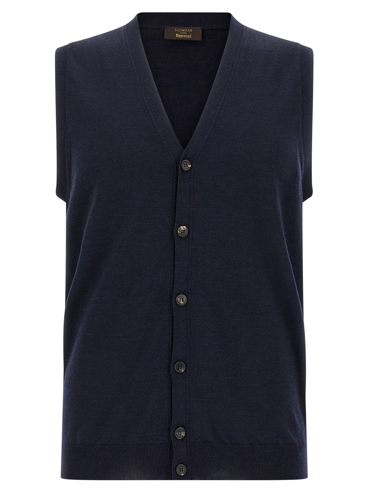 ZANONE Blue Virgin Wool Cardigan for Men