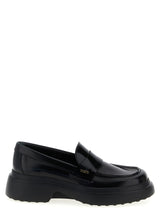 Tod's Black Calfskin Slip-On Loafers