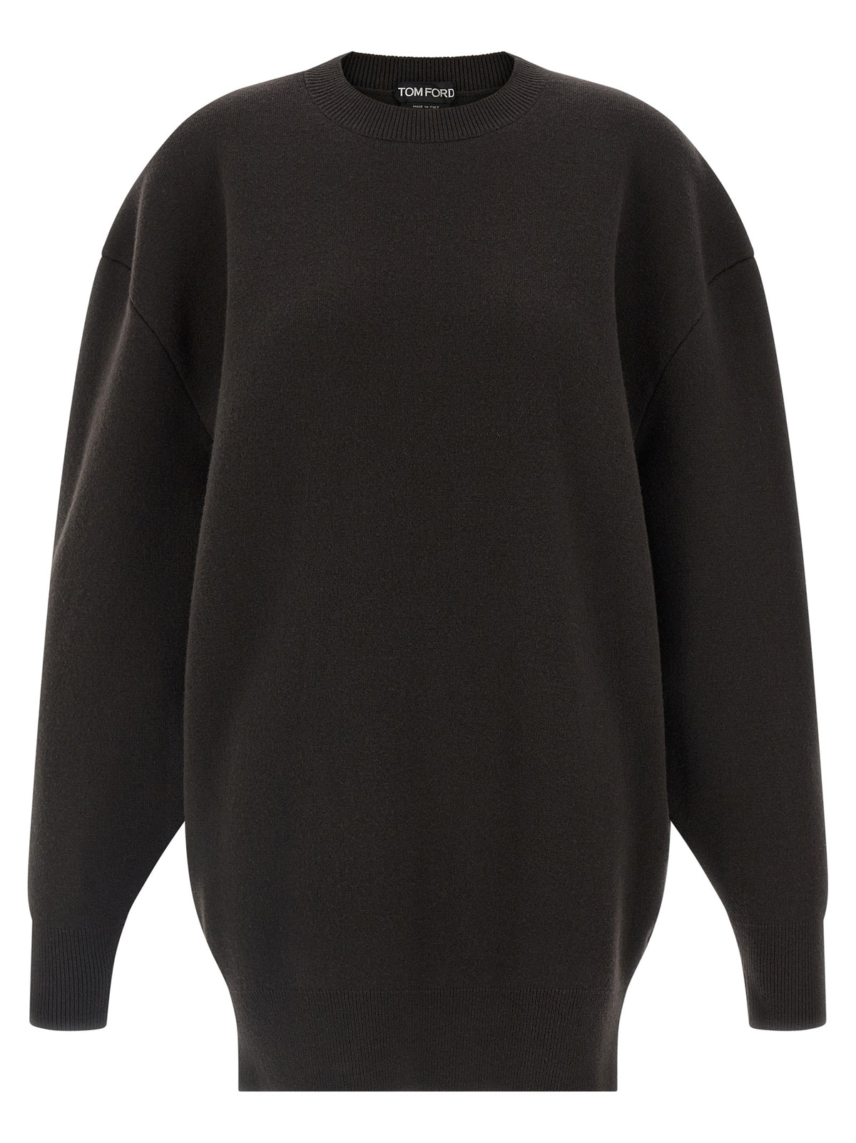Robe courte en laine vierge marron Tom Ford