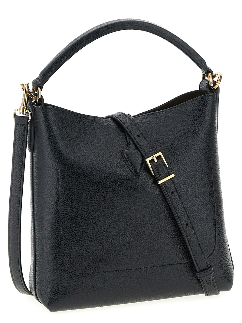 Tod's Black Calfskin Mini Bucket Handbag