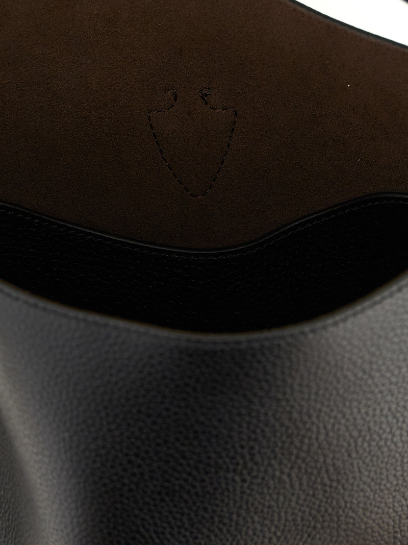 Tod's Black Calfskin Mini Bucket Handbag