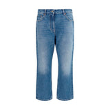 Valentino Garavani Blue Cotton Straight-Leg Jeans