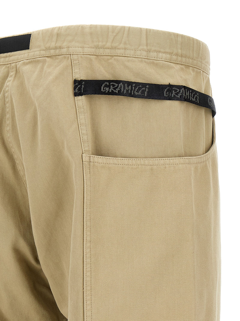 Gramicci Gadget Beige Cotton Casual Pants for Men