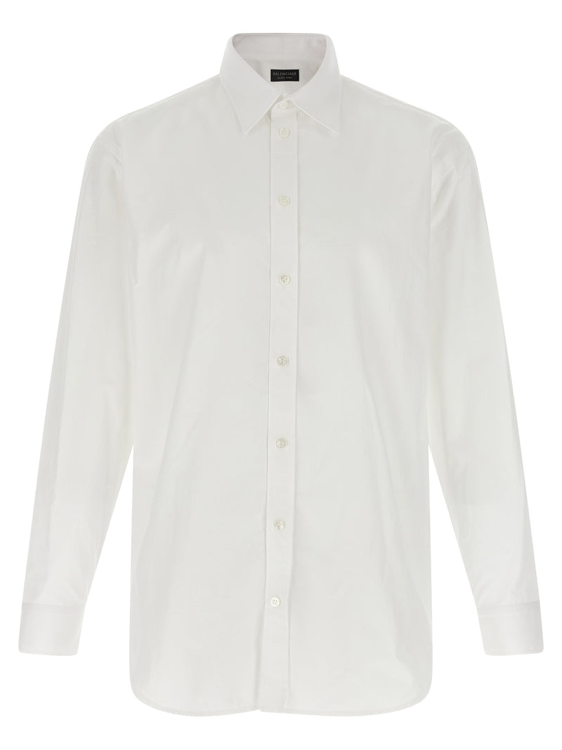Balenciaga White Cotton Blouse - Elegant Men's Shirt