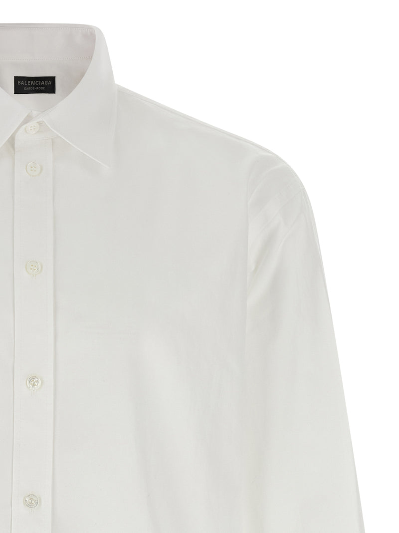 Balenciaga White Cotton Blouse - Elegant Men's Shirt