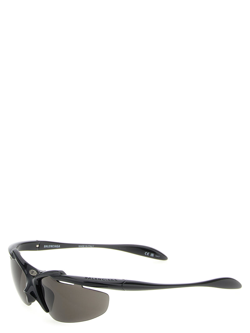 Lunettes de soleil Balenciaga noires en polyamide