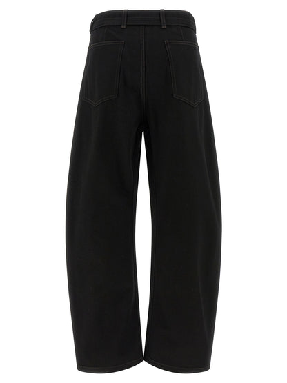 Lemaire Black Cotton Jeans Denim