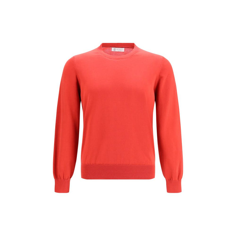 Sweat-shirt en coton multicolore Brunello Cucinelli