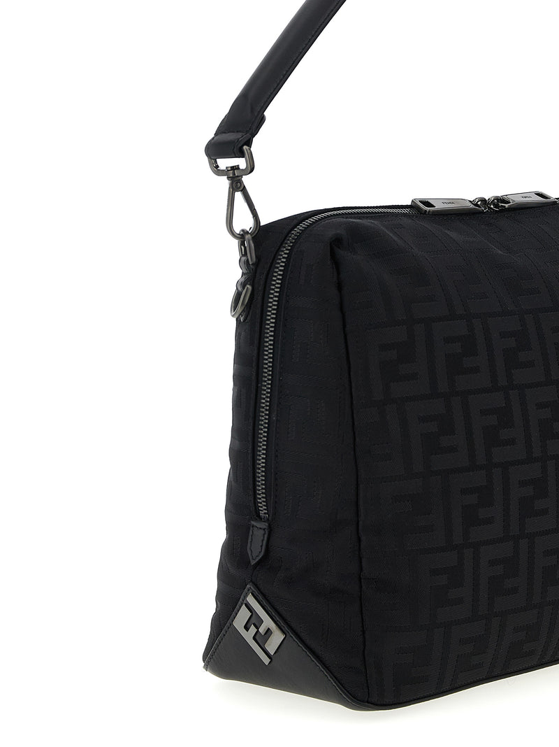 Sac bandoulière Fendi en polyamide noir