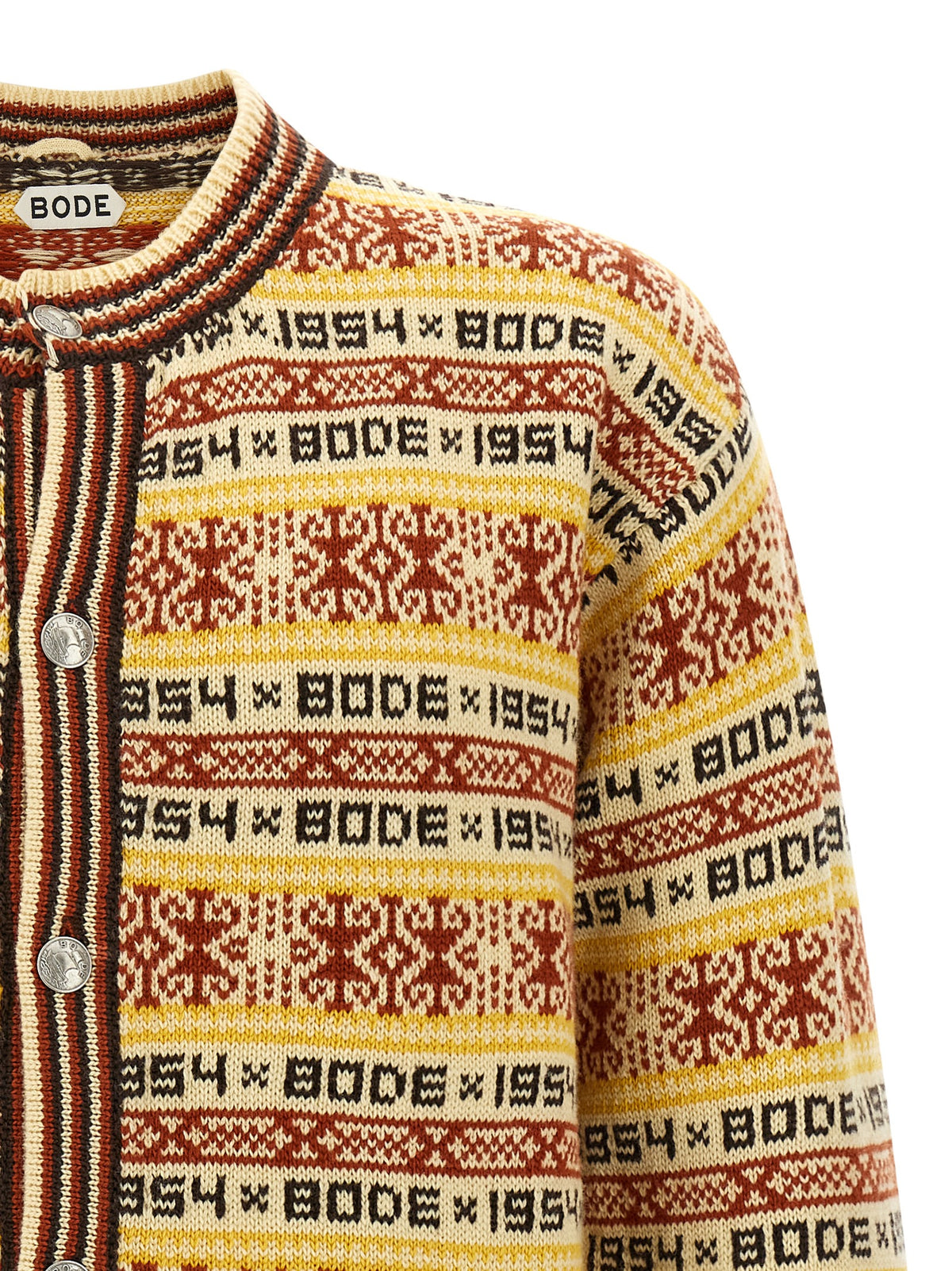 BODE Multicolor Wool Cardigan