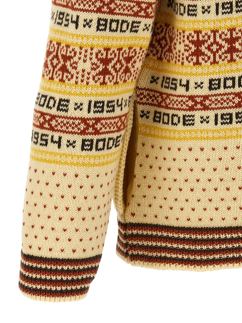 BODE Multicolor Wool Cardigan - Stylish and Functional