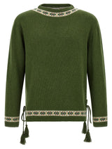 BODE Bicolor Virgin Wool Cardigan