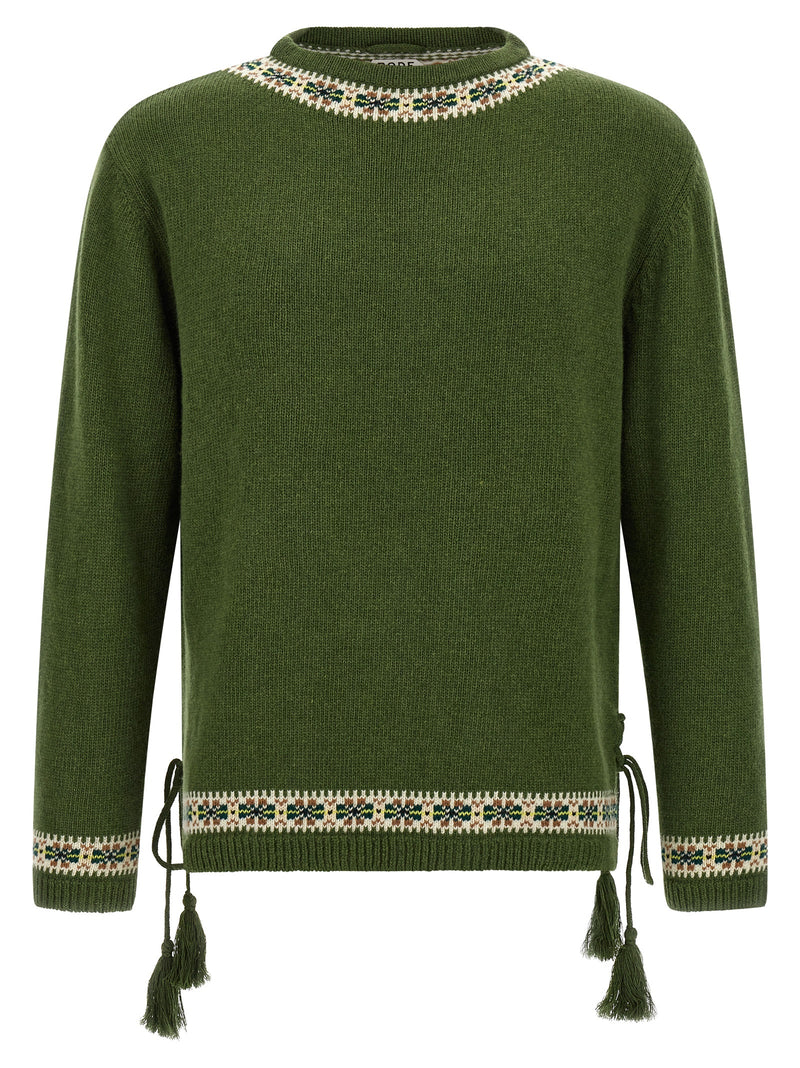 Cardigan BODE en Laine Vierge Bicolore