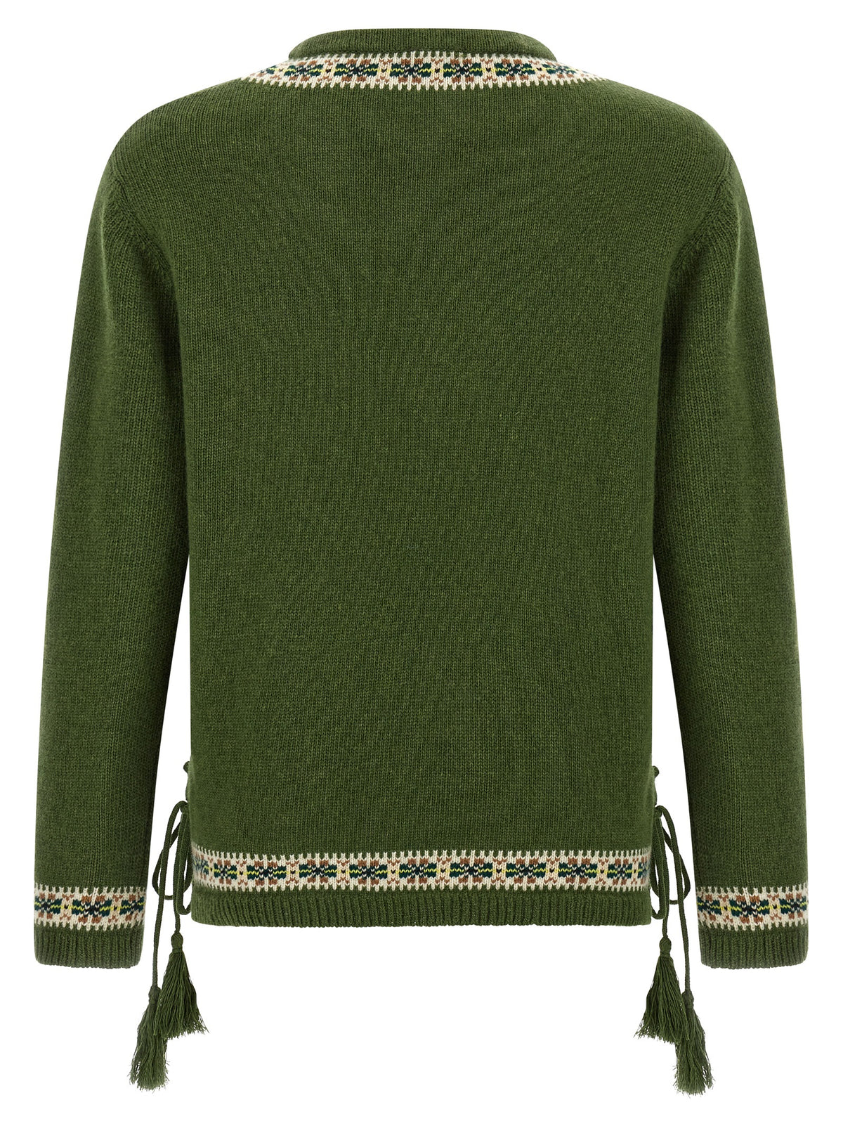BODE Bicolor Virgin Wool Cardigan