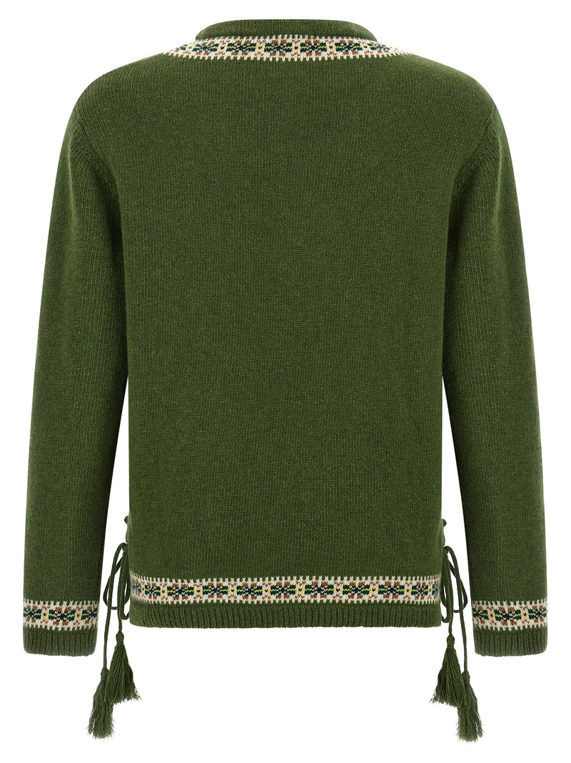 Cardigan BODE en Laine Vierge Bicolore