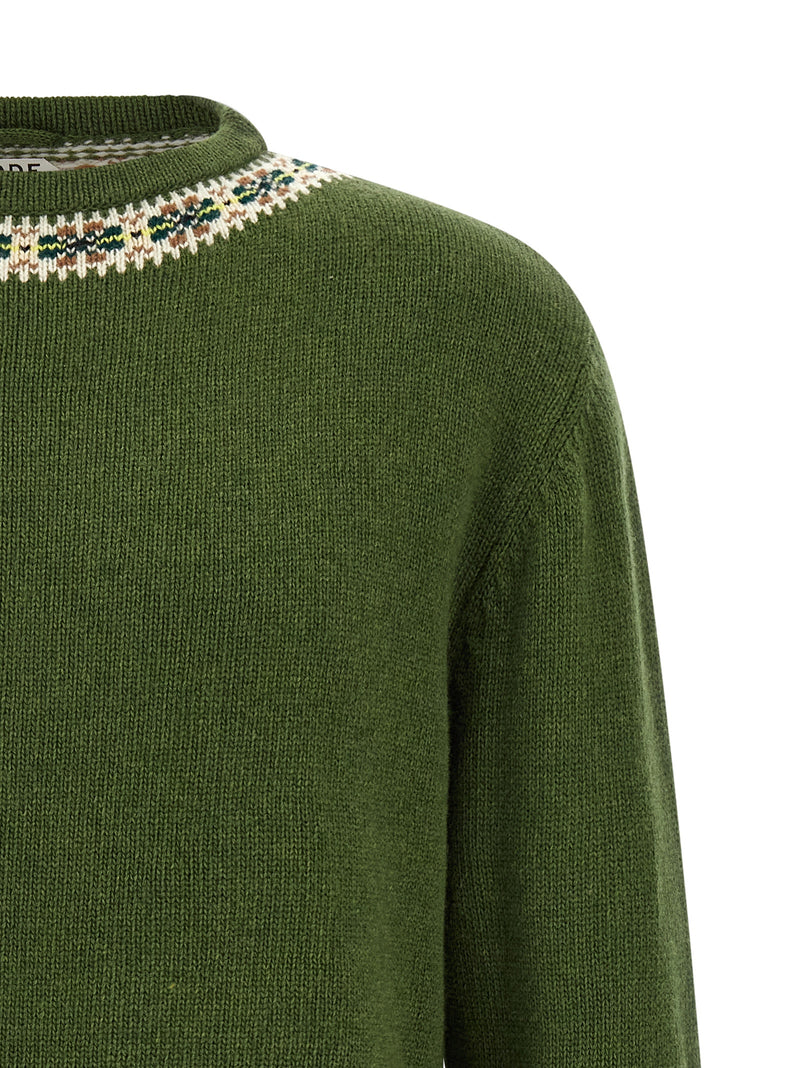 Cardigan BODE en Laine Vierge Bicolore